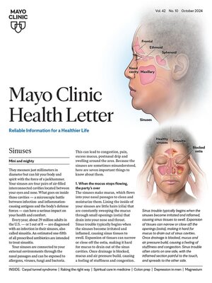 cover image of October 2024. Mayo Clinic Health Letter